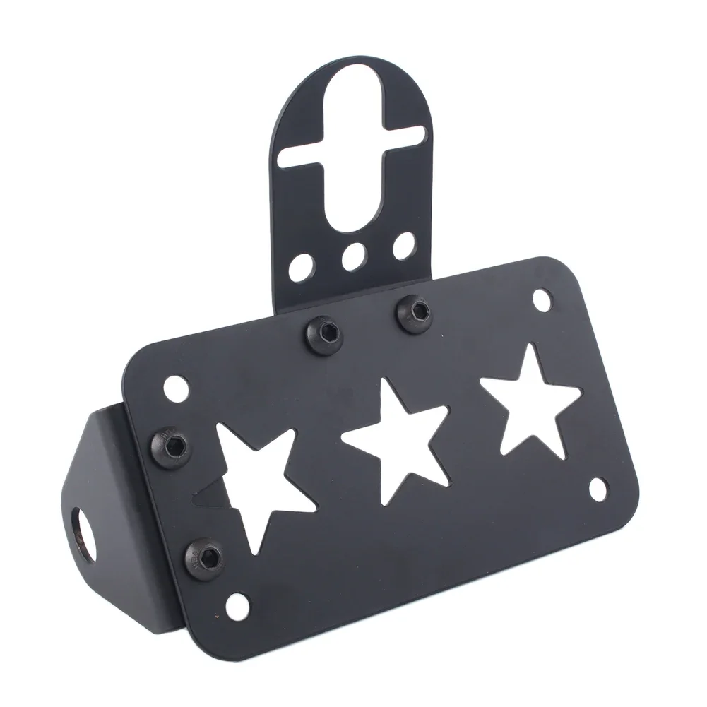 Motorcycle Side Mount License Number Plate Holder Taillights Bracket Universal For Harley XL Sportster Chopper Cruiser Bobber