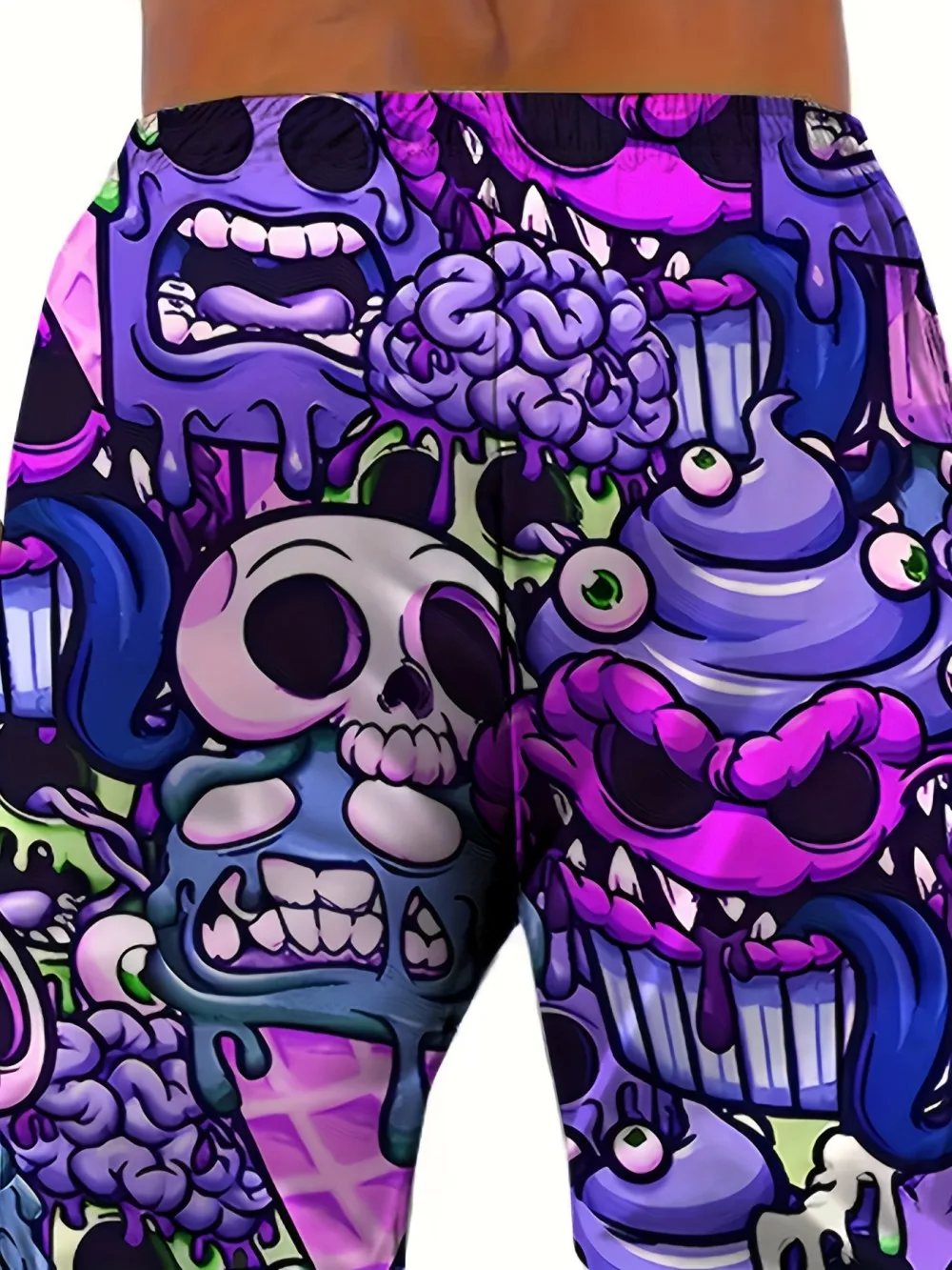 الخريف الرجال المألوف الجمجمة الكتابة على الجدران طباعة مايكرو مرونة مريحة الرباط السراويل في الهواء الطلق السراويل حزب عارضة #6