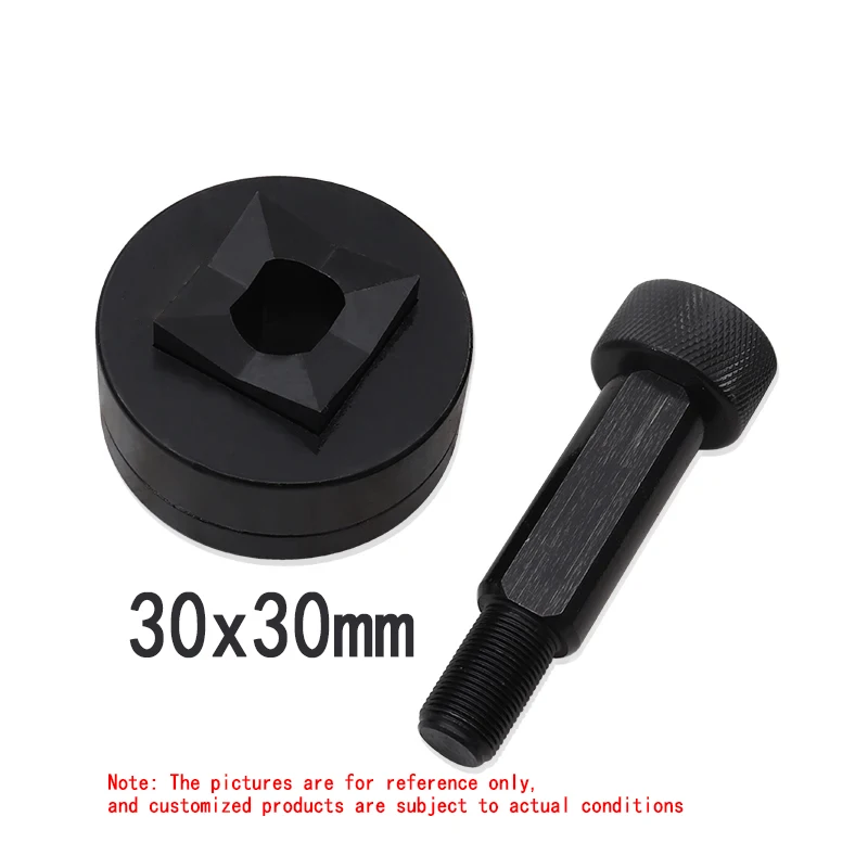 

30X30mm Square Die of Hydraulic Hole Digger Thread 3/4 inch Customized Die for SYK Series Hydraulic Knockout Tool