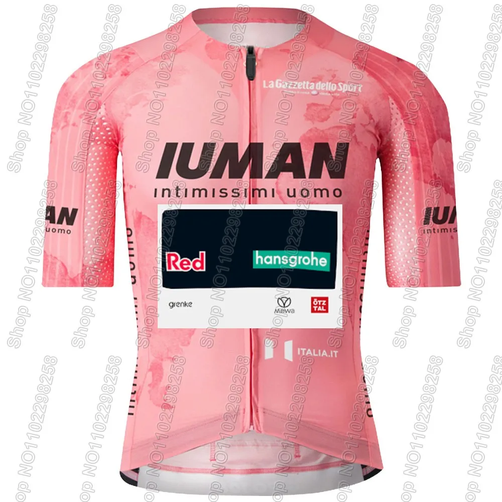 Boraful Hansgrohe Team 2025 Tour De Italy طقم جيرسي لركوب الدراجات للرجال ملابس ركوب الدراجات على الطرق قمصان بدلة دراجة مريلة شورت MTB