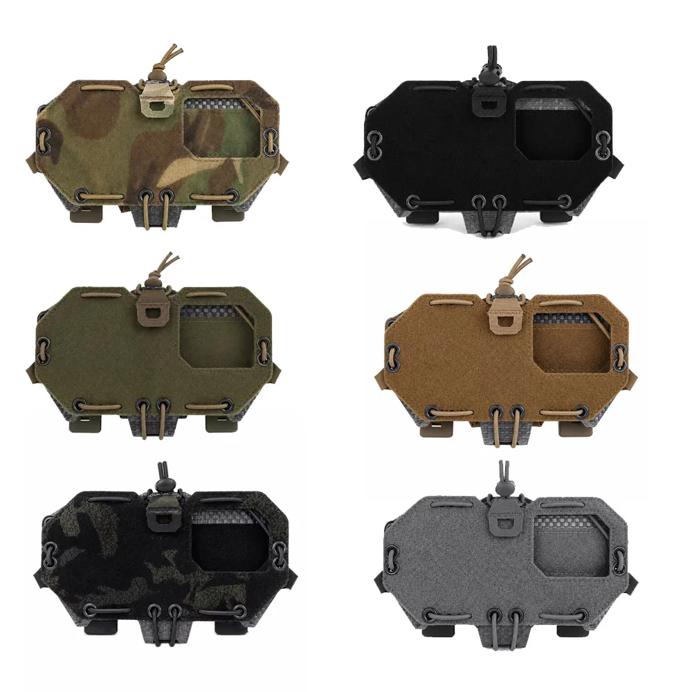 YCTAC Tactical MOLLE Chest Phone Holder Airsoft MOLLE Mobile Navigation Panel Mount with Viewing Window for Most Smartphones