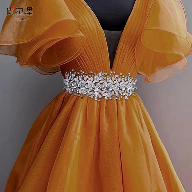 Luxury Glister Alloy Diamond Women's Belt Bridal Dress Waist Accessories Festival Dinner Party Waist Cover Waistband Accessories