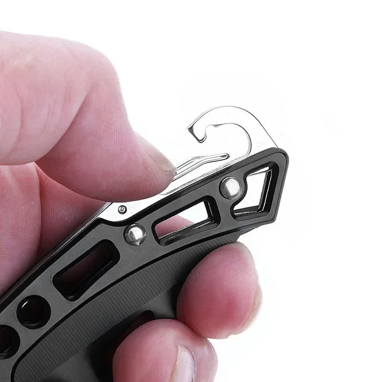 Folding Pocket Knife Stainless Steel Survival Hunting Camping Fishing Portable Fruit Carrying Key Outdoor Tools To Send Ropes