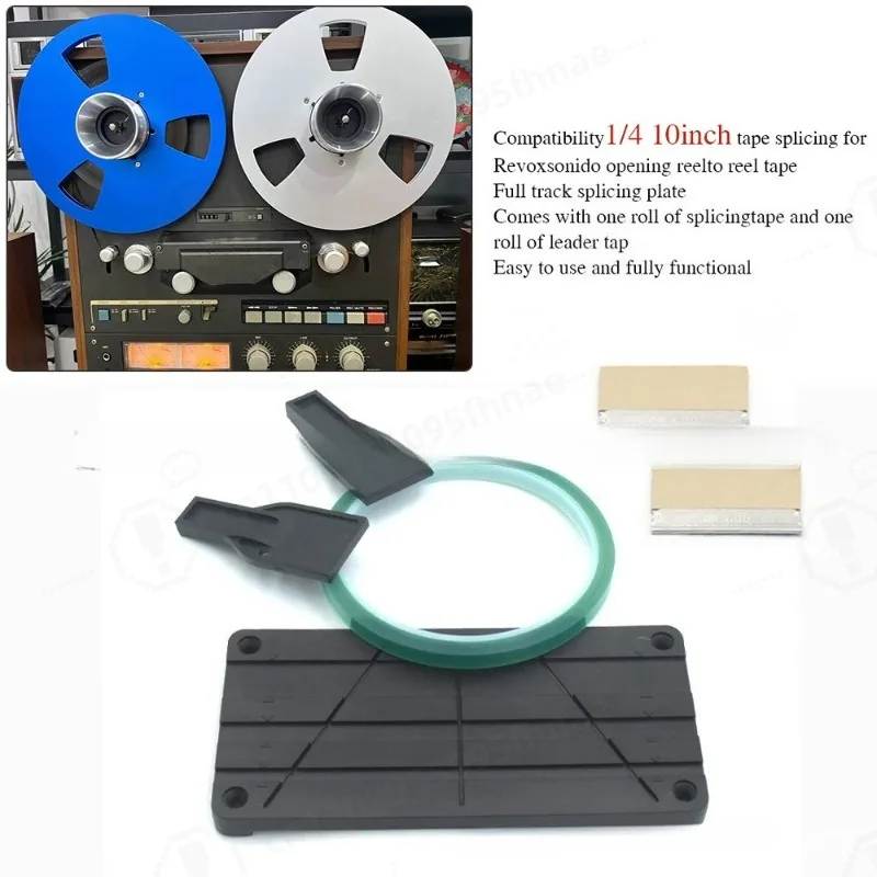kit-de-riel-de-empalme-de-cinta-de-audio-negro-de-1-4-bloque-de-empalme-de-cinta-magnetica-piezas-de-repuesto-para-mantenimiento-de-grabadoras-vintage