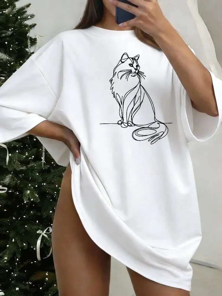 180g pure cotton T-shirts,Plus-size women's  comfortable and soft with unique pattern design that is fashionable and trendy