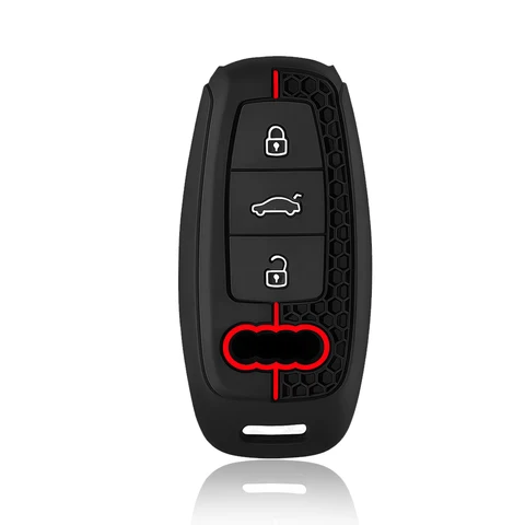 Силиконовый Защитный Чехол Для Смарт-ключа Audi A3 8Y A4 A6 A7 A8 E-tron Q5 Q8 C8 D5, Аксессуар Для Автостайлинга