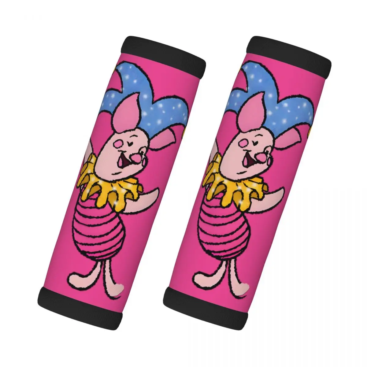 

Custom Piglets And Friends Luggage Handles Wrap Grips 2 Pcs Handle Grip For Travel Bag Luggage Suitcase Airplane Comfortable