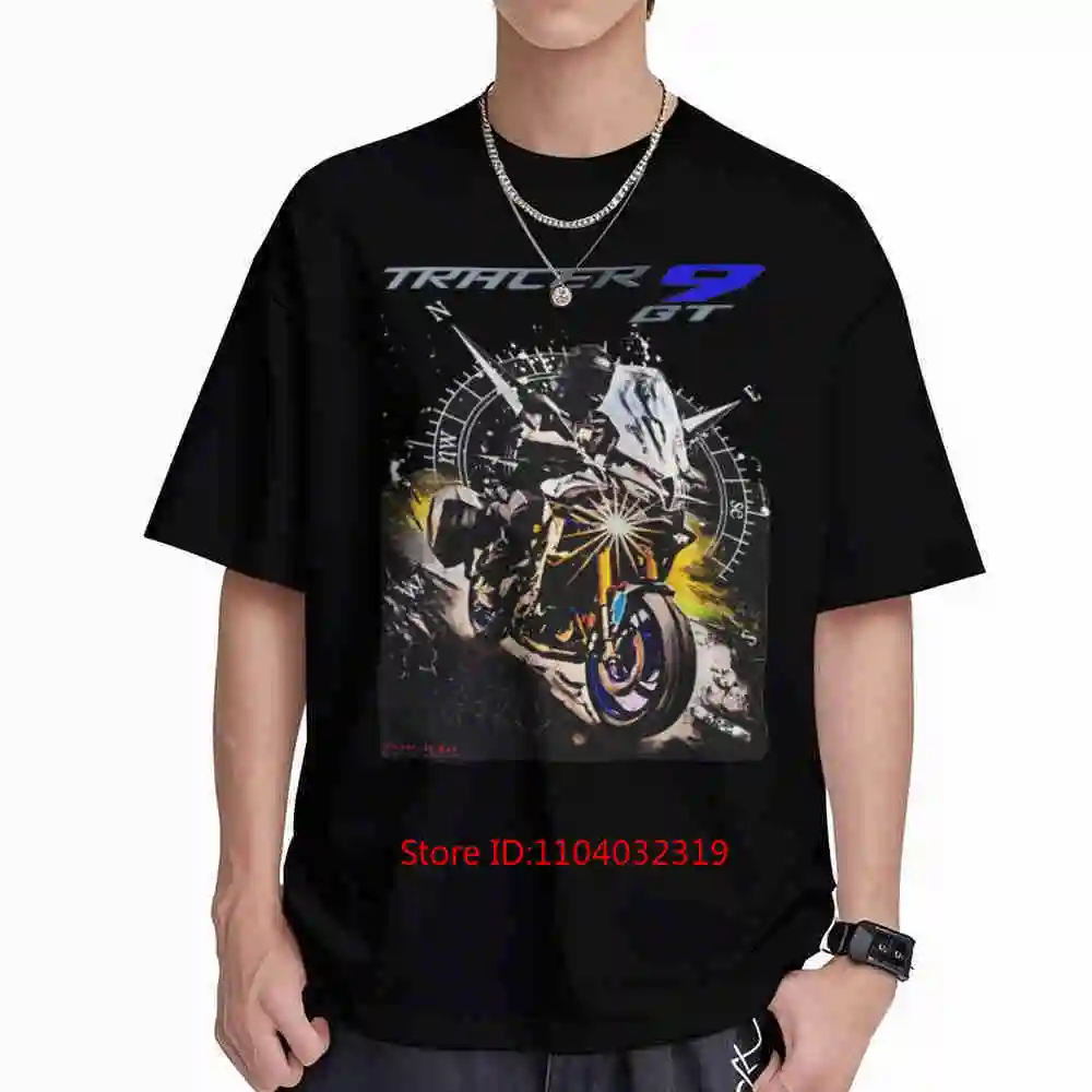Tracer 9 GT Motorcycle CP3 Engine KYB Suspension Short Sleeve Tee 100% Cotton T-Shirt