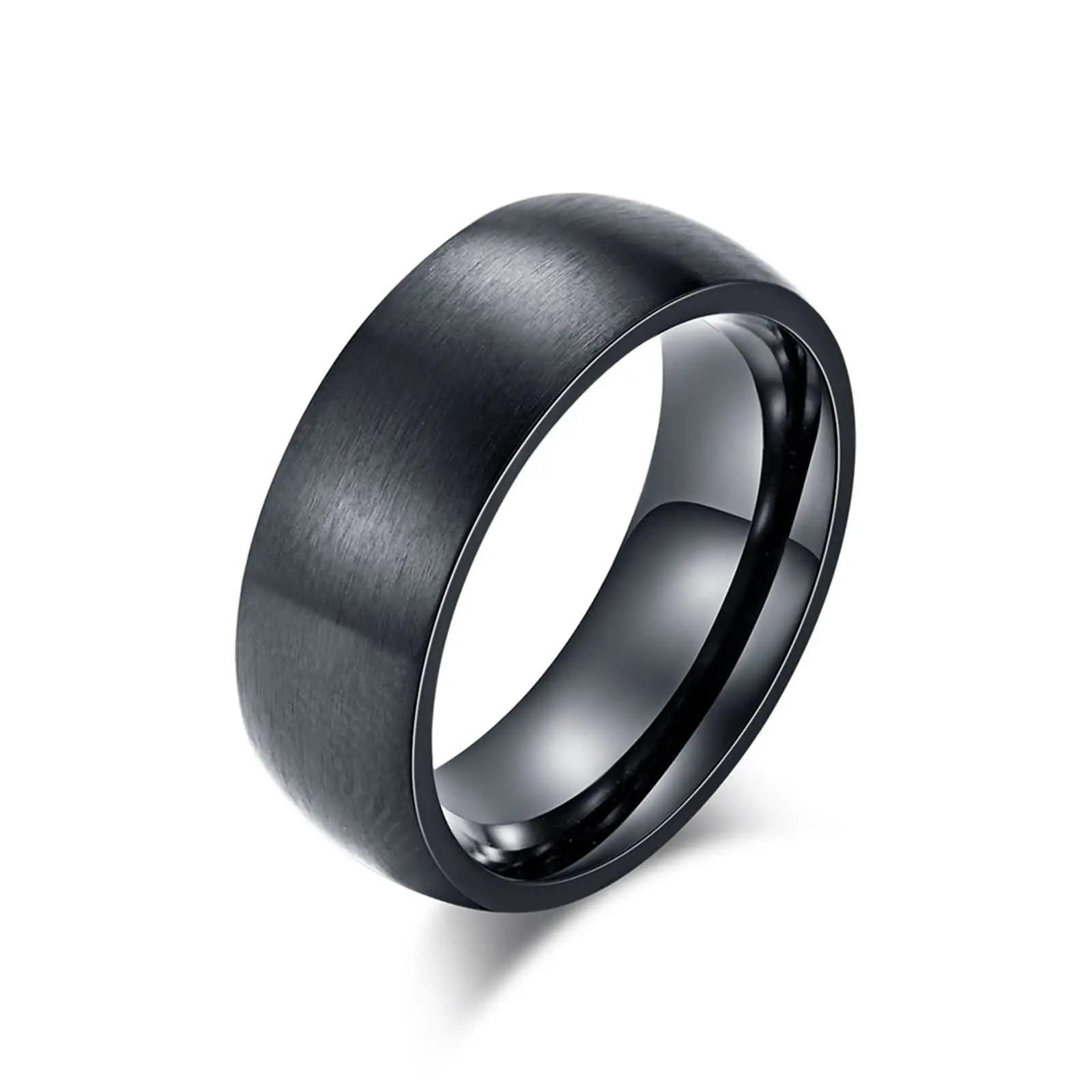 8Mm Black Men Rings…