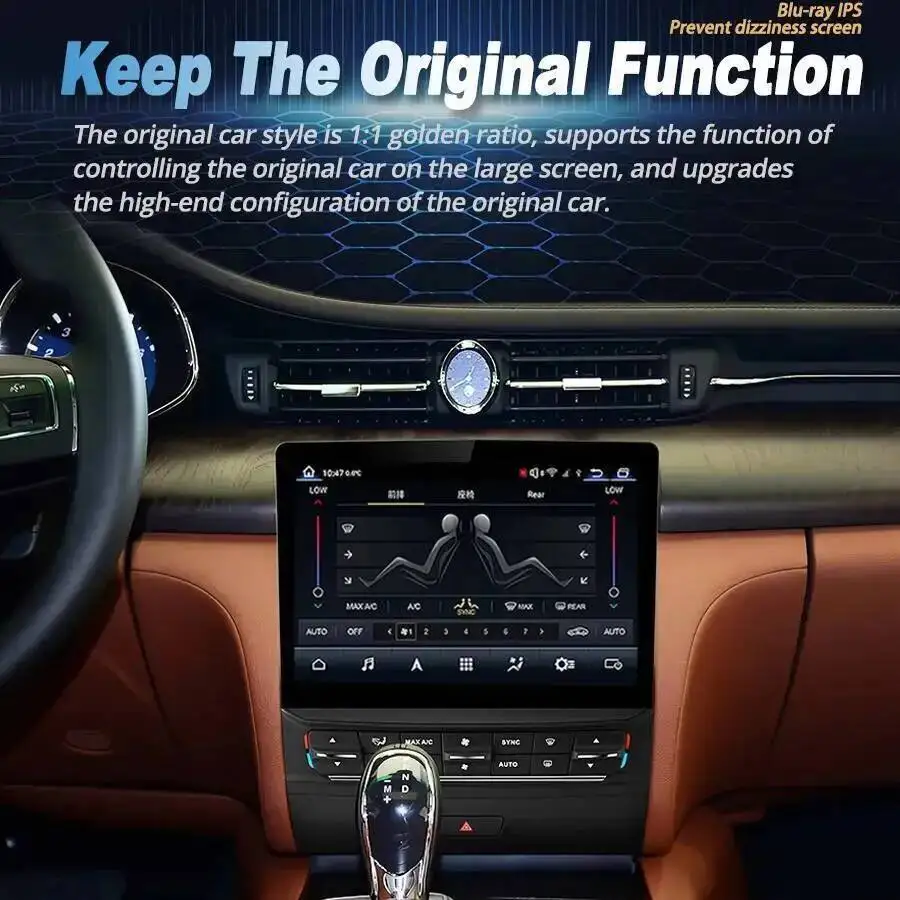 Android13 Wireless Carplay Car Radio For Maserati Quattroporte 2013-2020 Multimedia Video Stereo Player Navigator Auto Head Unit