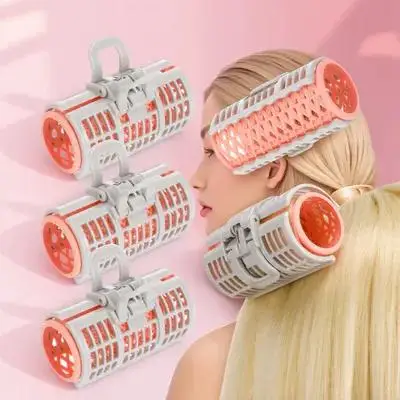 

6Pcs Hair Curler Spring Clip Natural Curly Hair Damage Reusable Hairdressing Curlers Bang Curlers Clips Wavy Styling