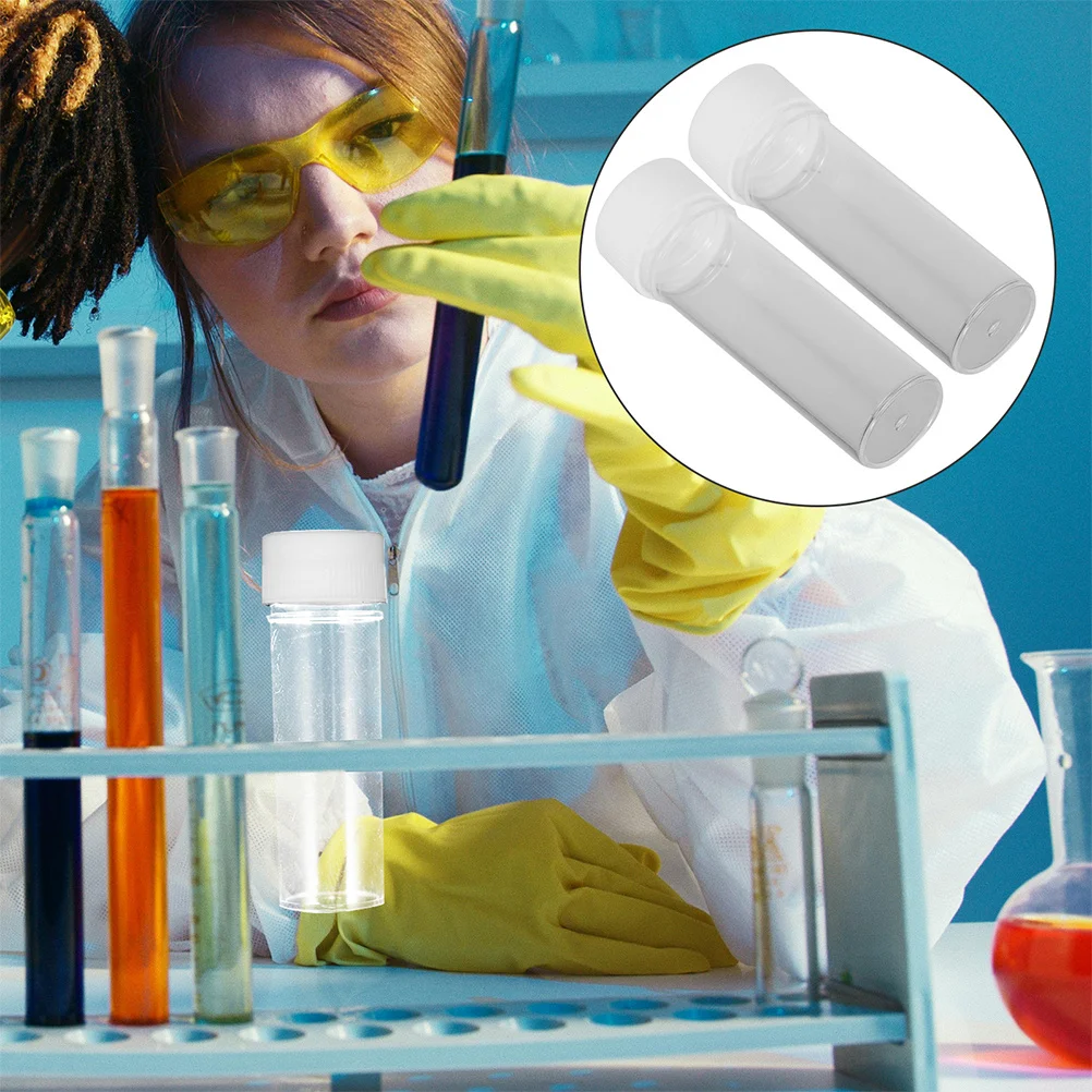 

12Pcs Plastic Sample Tubes 25Ml Leakproof Secure Cap Tiny Containers for Makeup Skincare Pharmaceuticals Powder Liquid Portable