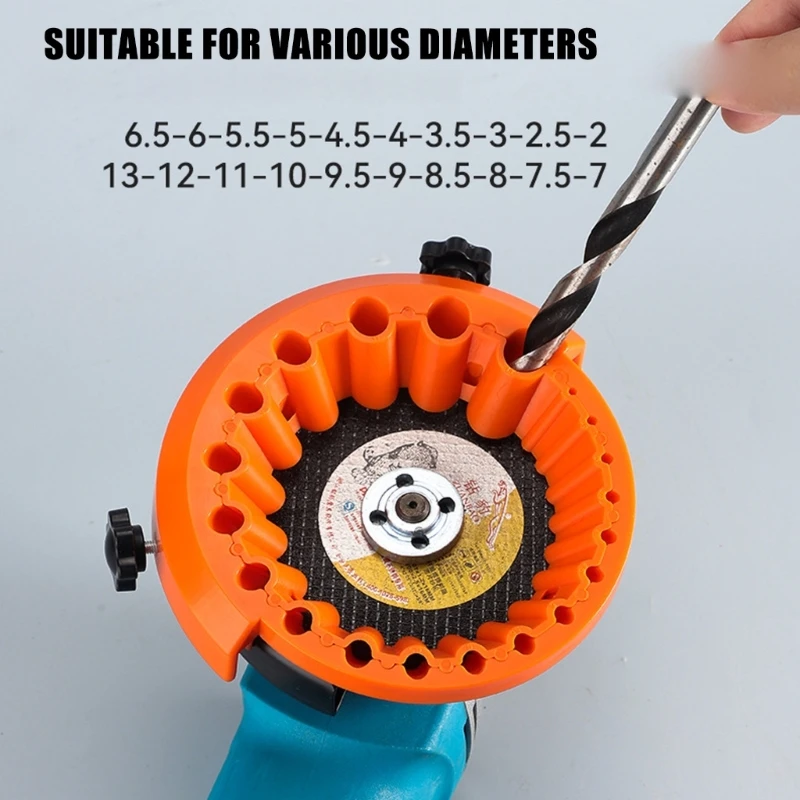 Guide poinçonnage du bit perceuse Guide d'aiguisement outil Bit perceuse Fixage .y5ga