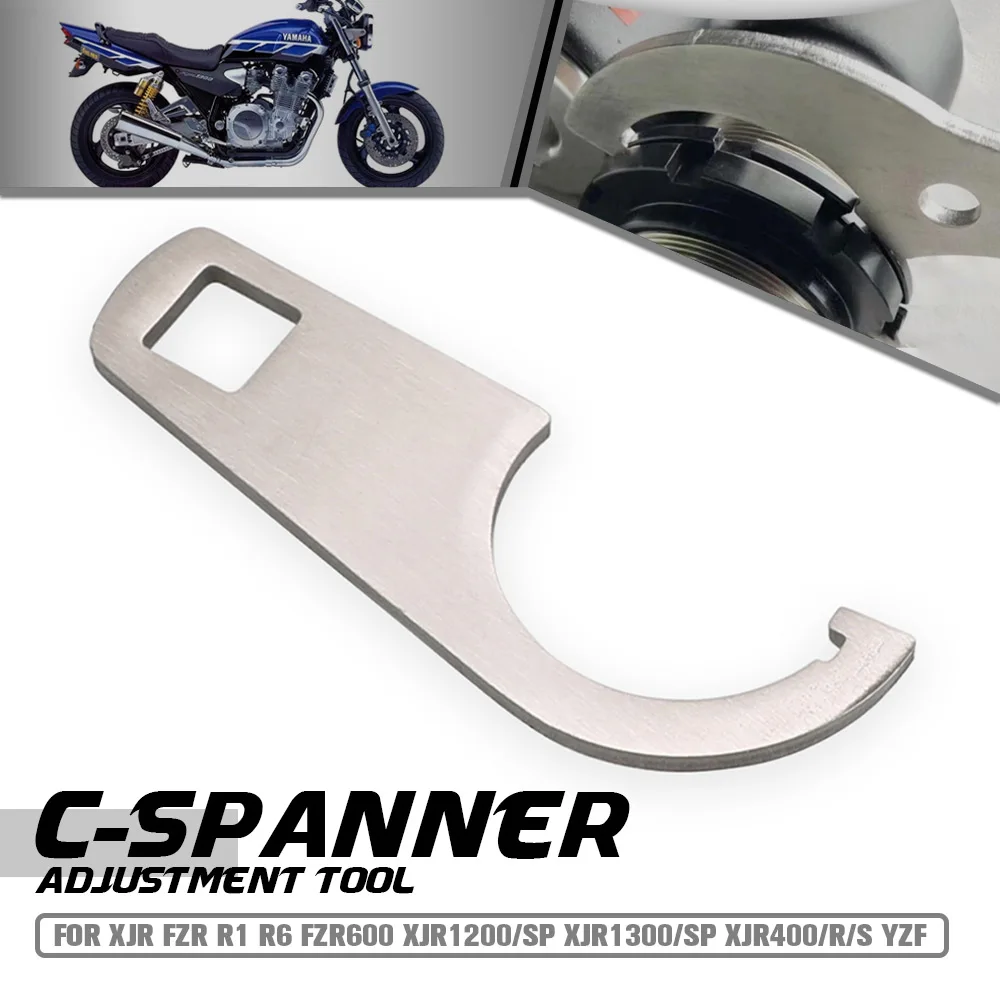 야마하 XJR FZR R1 R6 FZR600 XJR1200/SP XJR1300/SP XJR400/R/S YZF R1 스티어링 스템 헤드 스톡 C 스패너 렌치 조정 도구