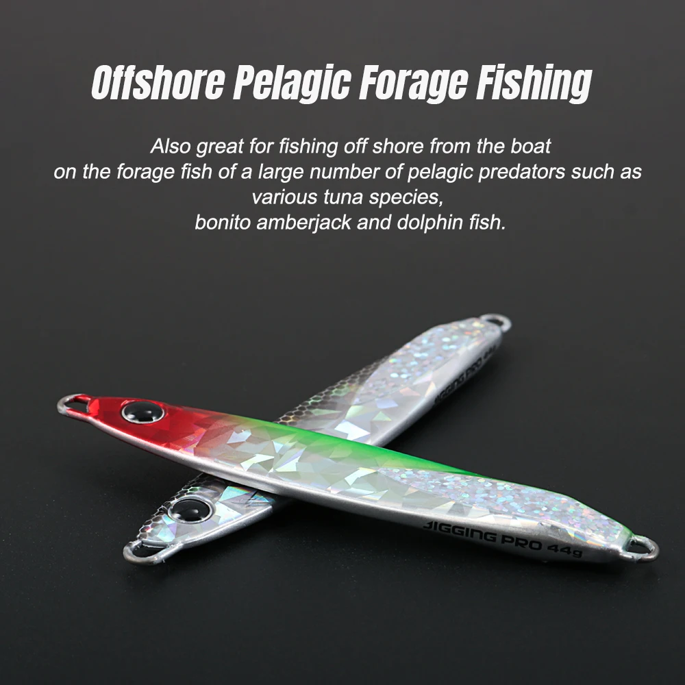JIGGING PRO Leppa Jig 22 جرام 33 جرام 44 جرام 55 جرام بطيئة الملعب القفز إغراء الشاطئ الصب تهزهز المياه المالحة الصيد إغراء الرفراف العنبر التونة