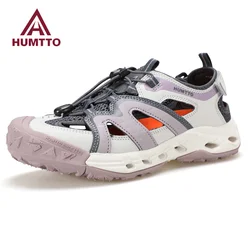 HUMTTO zapatos de verano para mujer, zapatillas de senderismo transpirables, zapatillas antideslizantes de diseñador de lujo, deportes acuáticos, senderismo al aire libre