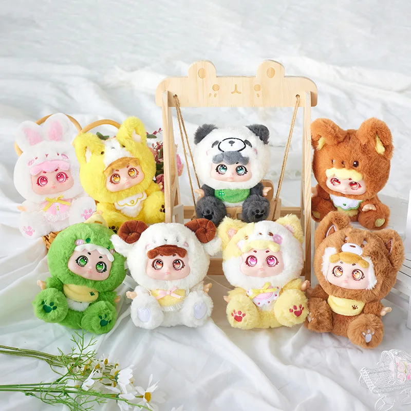 Nowy Q.Kids Animal Preschool Series Blind Box Q.Kid Cartoon Plush Doll Qbaby Figure Mystery Box Surprise Bag Model Decor Gift Toy