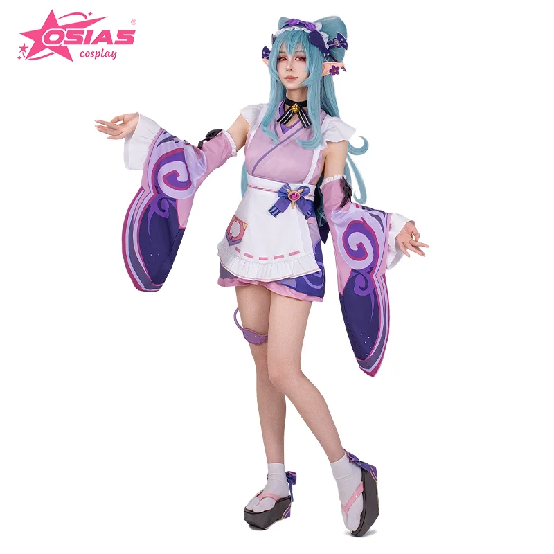 

OSIAS Yumemizuki Mizuki Cosplay Costume Set Yumemizuki Mizuki wig Yumemizuki Mizuki shoes Genshin Impact Cosplay