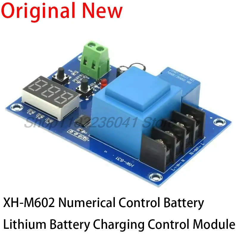 XH-M602 Digital Control Battery Charging Control Module AC 220V Lithium Storage Battery Charger Control Switch Protection Board