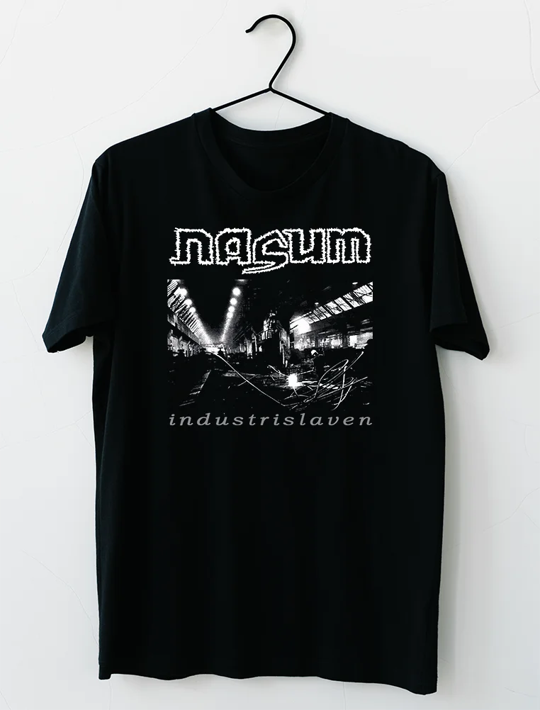 Nasum Swedish Grindcore Band Industrislaven T-Shirt M-2XL