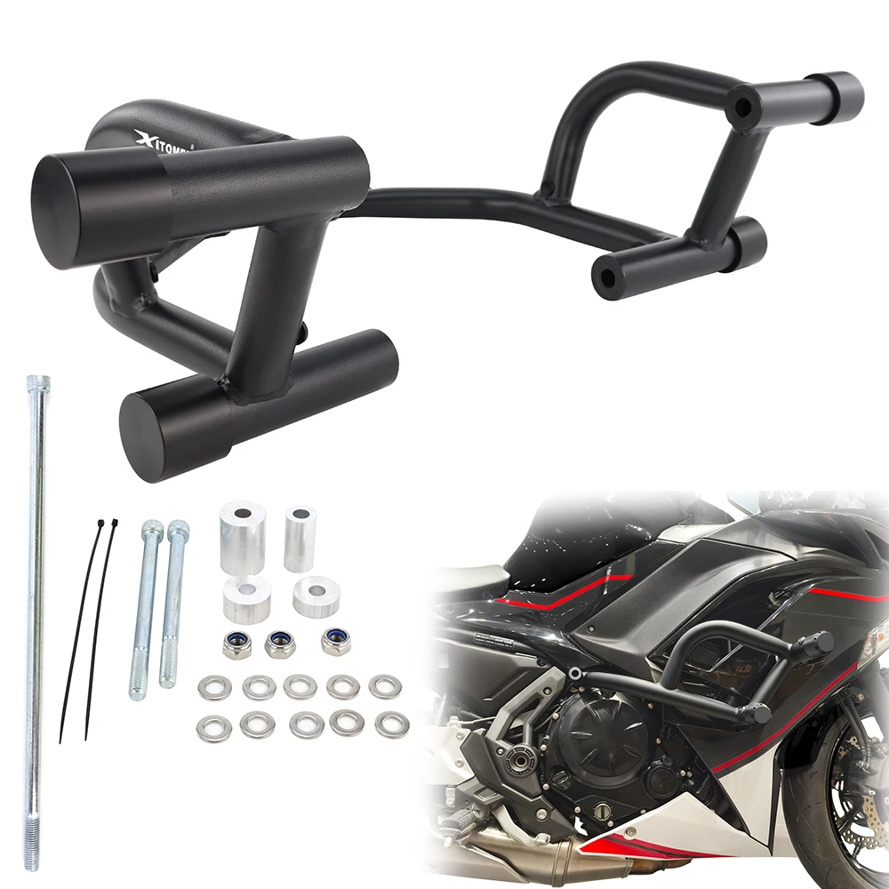 

For Kawasaki Ninja 650 2017 2018 2019 2020 2021 2022 2023 2024 Crash Bar Motorcycle Stunt Cage Engine Guard Bumpers Protector