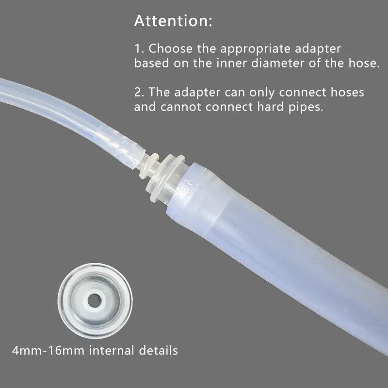 5pcs Plastic Flexible Hose Connector Barb Reducer Fitting Adapter Splicer Joint Water Pipe Repair Garden Aquarium Laboratory
