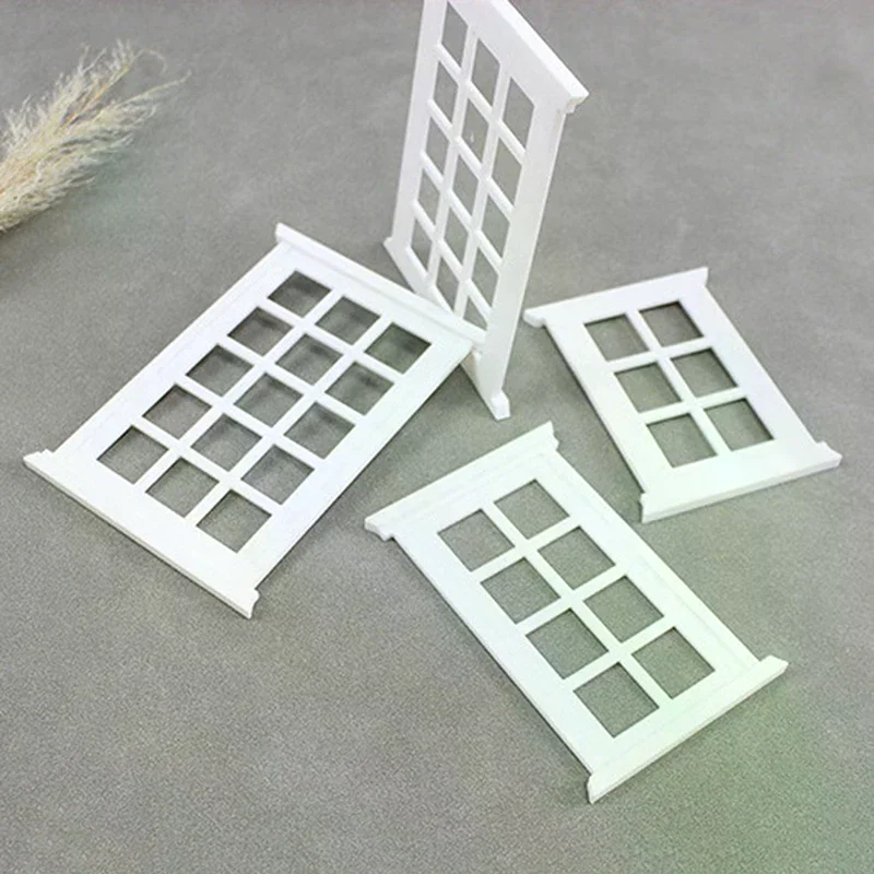 1pc 1/12 Model Decoration Dollhouse Furniture Toy Miniature Frame Doll House Window Windows Mini
