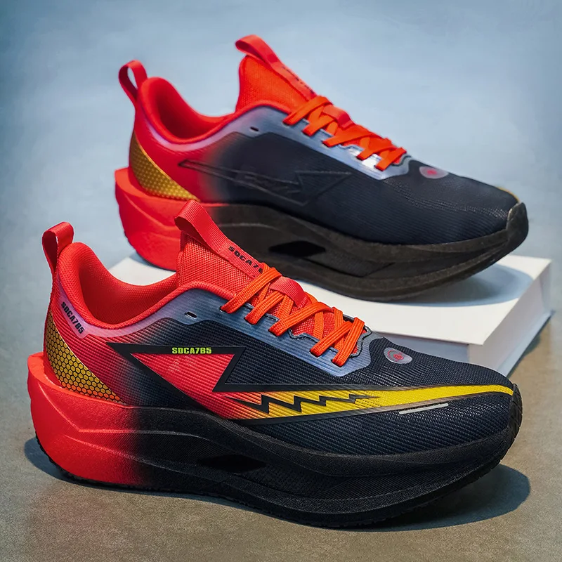 Marathon Running Shoes Men Carbon Board Outdoor Sports Walking Breathable Lightweight Women Comfortable Athletic Casual Sneakers