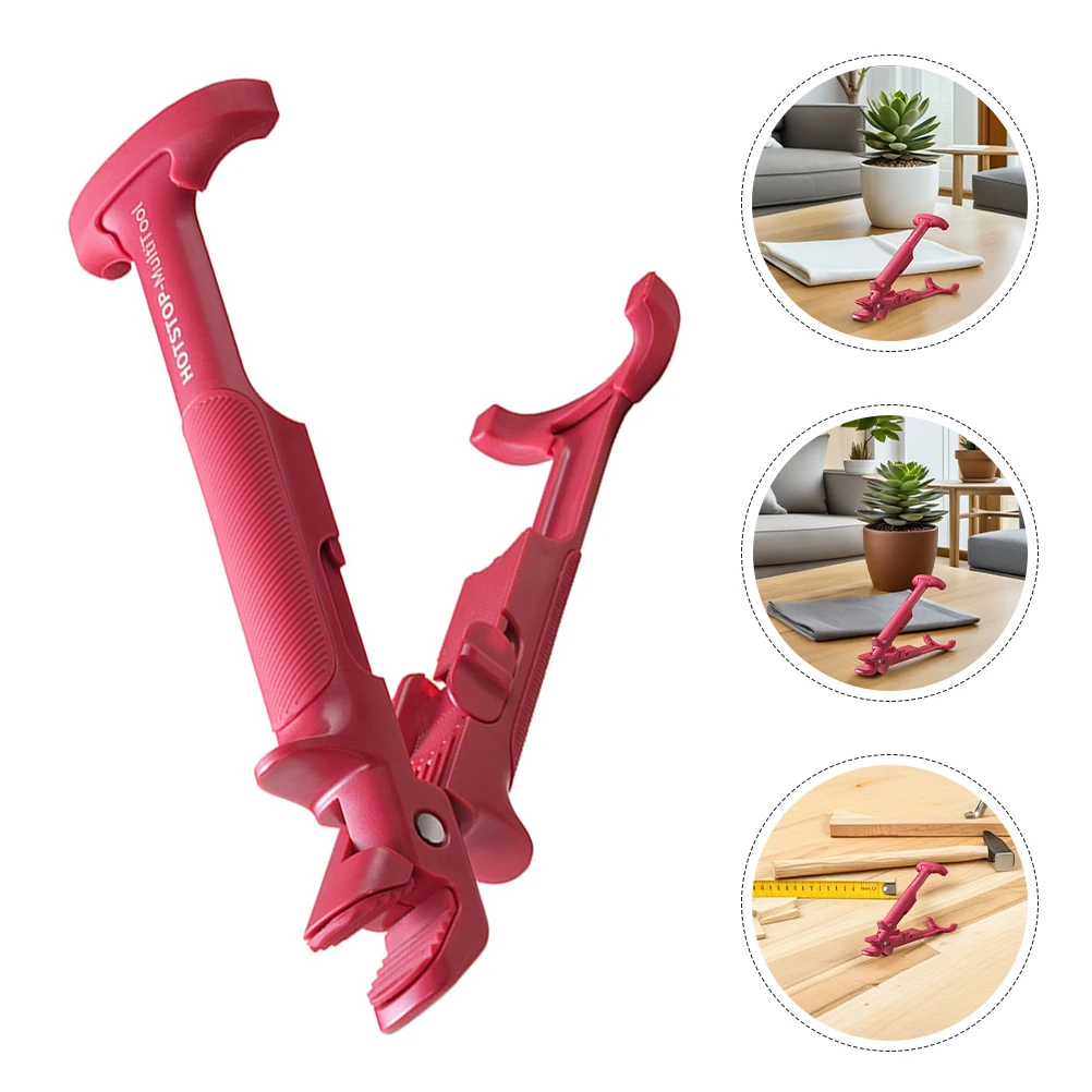 Hot Plate Gripper Heat Resistant Kitchen Tongs Anti Scald Bowl Plate Dual Head Silicone Red Dish Clip Microwave Steamer