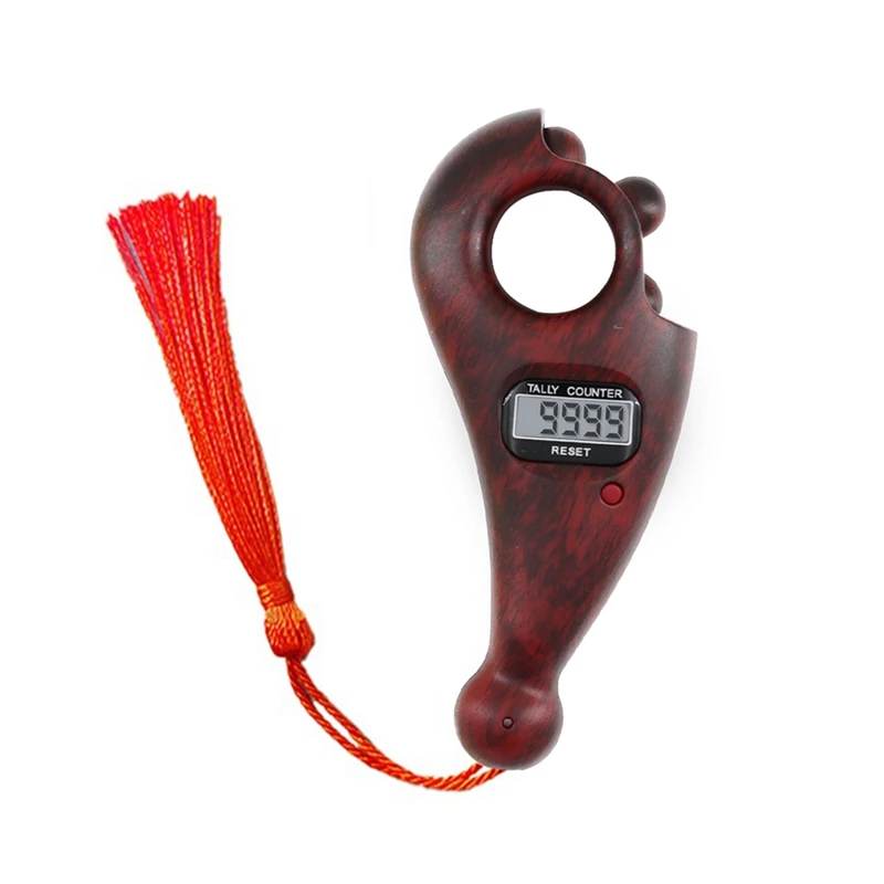Rotating Prayer Beads Portable Finger Counter Prayer With Led Digital Counter 1 Piece