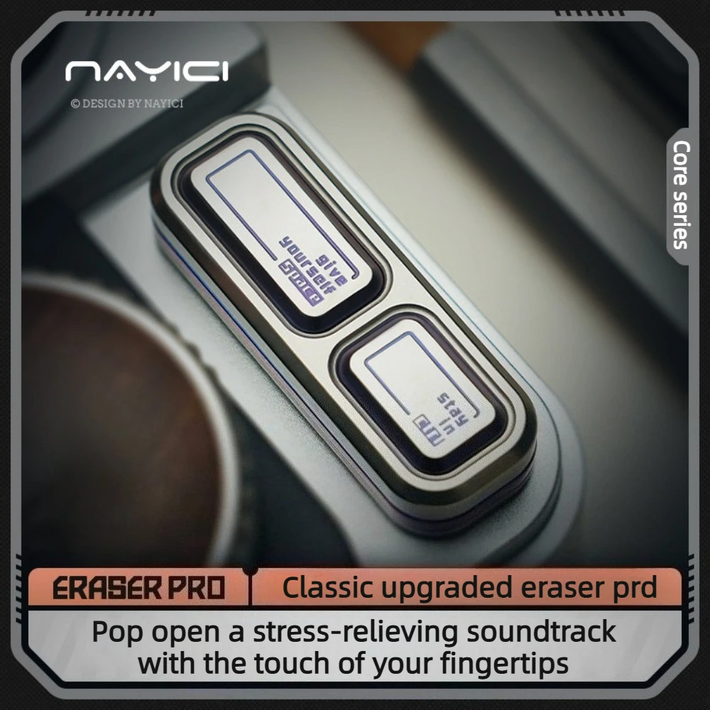 (Pre-sale) NAYICI Eraser Pro Dense Long Track Straight Push Mechanical Metal Fingertip Card Pushing Decompression Toy