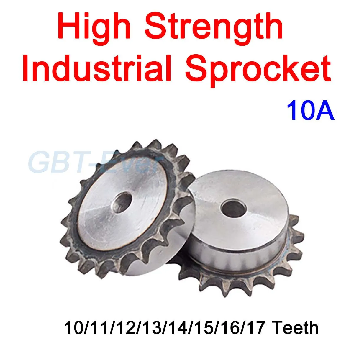 

1Pcs 10A Industrial Drive Sprocket Wheel 45# Steel Chain Gear 10/11/12/13/14/15/16/17 Teeth Process Hole Tooth Pitch 15.875mm