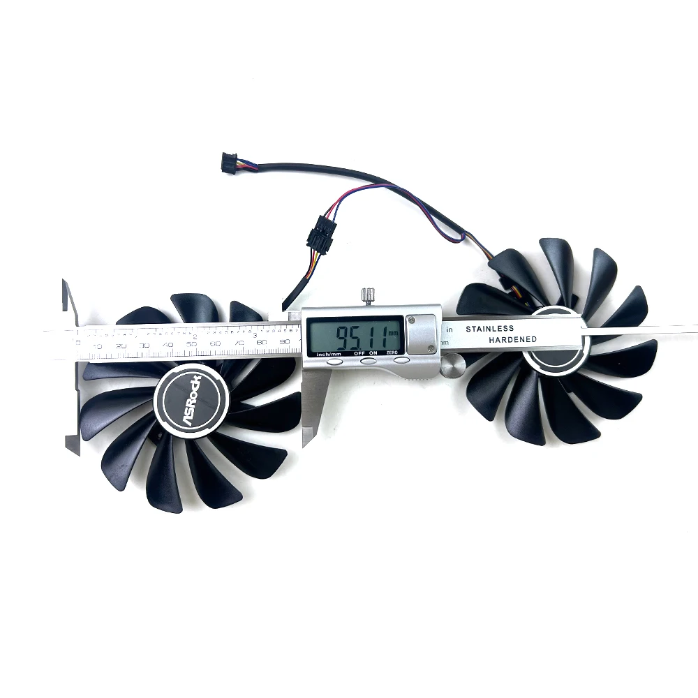 Bricolage ventilateur Coling 95mm 4pin RX6600 6700 XT ventilateur GPU pour ASRock Radeon RX6600 6700XT Arc B580 Challenger RX 7600 CL ventilateurs