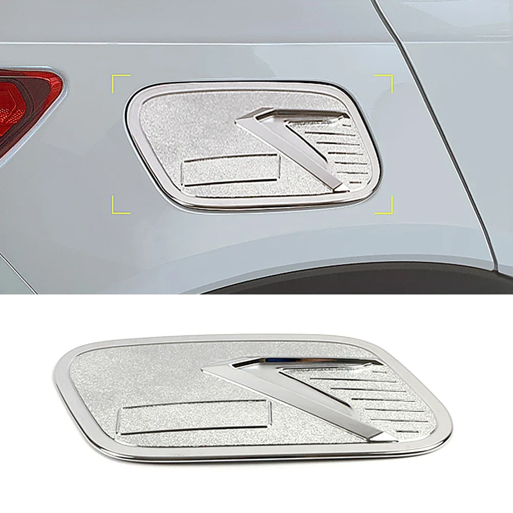 For Volvo XC40 2019 2020 2021 2022 Fuel Tank Cap Oil Tank Cover Trim Chromium Styling Accessories Decoration Sticker