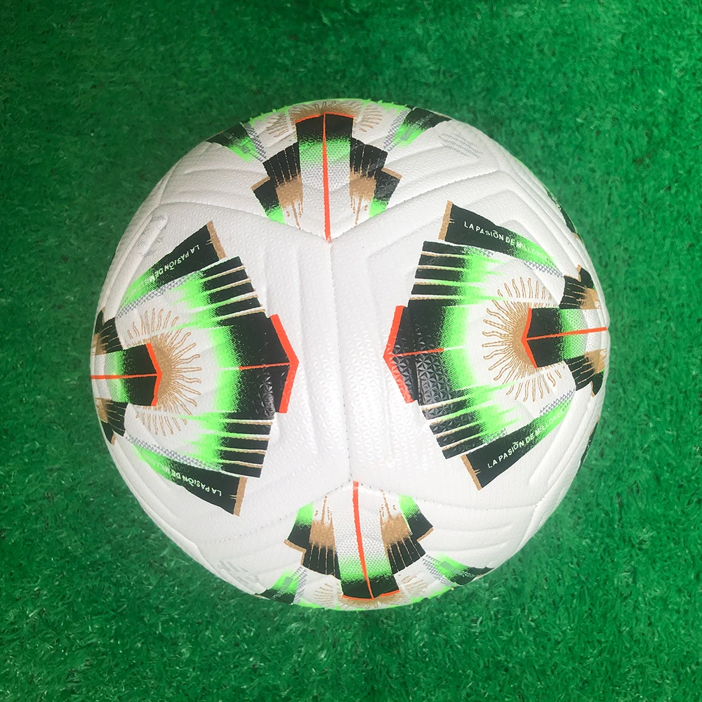جودة عالية حجم حقيقي 5 كرات كرة القدم مادة البولي يوريثان القياسية في الهواء الطلق مباراة رسمية لعبة التدريب كرات القدم Futbol Voetbal
