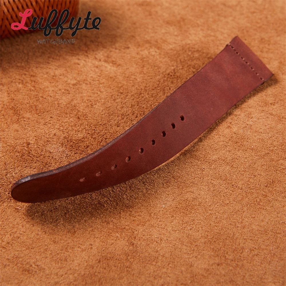 Confortável nova pulseira de couro de bezerro macio 20mm 22mm negócios casual pulseiras pulseira de substituição