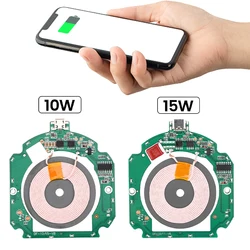 10W 15W High Power Fast Charging Wireless Charger Transmitter Module For QI PCBA Quick Charge Circuit Board 5V 9V 12V