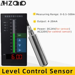 4-20mA Input Integral Liquid Oil Water Level Sensor Transmitter Float Switch Waterproof Mount Detect Controller