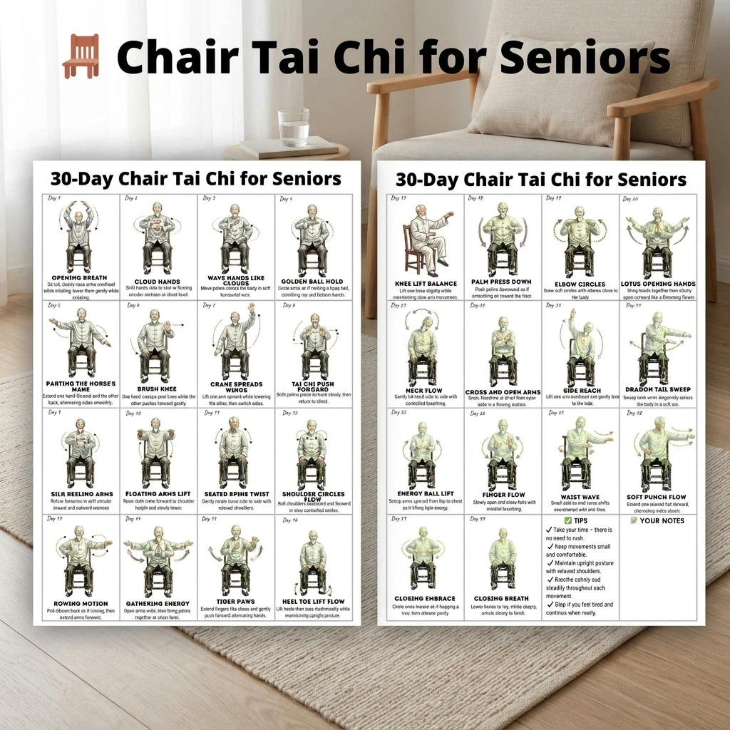 Tai Chi Exercise Plan Poster f - Sports Equipment Poster 评论和价格