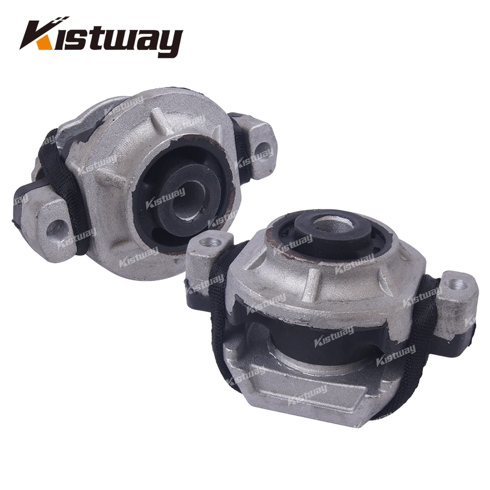 2PCS Rear AT Gearbox Support Transmission Mount For Audi A8 D3 S8 Quattro 03-10 4E2 4E8 4.2 5.2 6.0 4E0399151AP 4E0399151AH