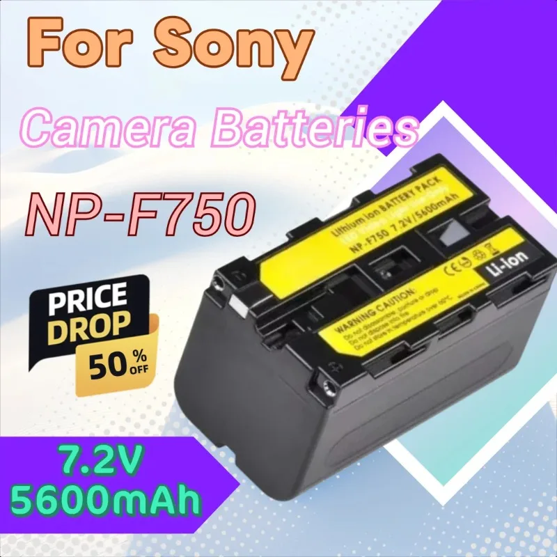 5600mAH USB Output F730 F770 NP-F750 Camera Batteries LED Power Indicator for Sony NP F970 F960 NP-F550 CCD-TRV58 V1J Z1