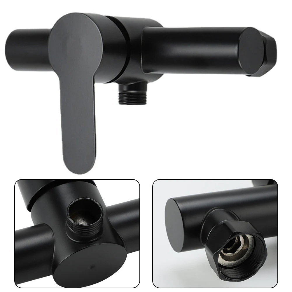 Parts Shower Faucet 1Pcs Black G1/2 Inch Hot Cold Water Regulator Lifting Type Wall-mounted Practical Exquisite