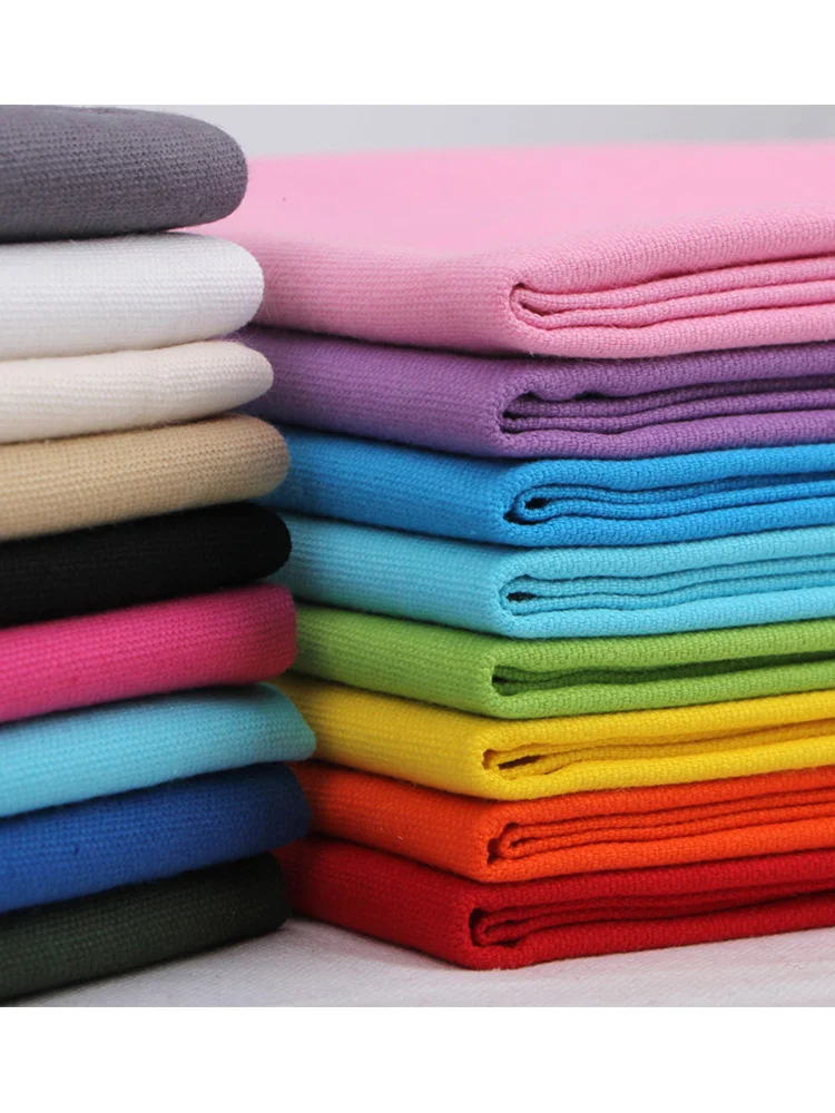 Thickend 100% Cotton Canvas Fabric By Meters for Upholstery Bag Curtain Sofa Tents Diy Sewing Needlework Cloth Plain Breathable