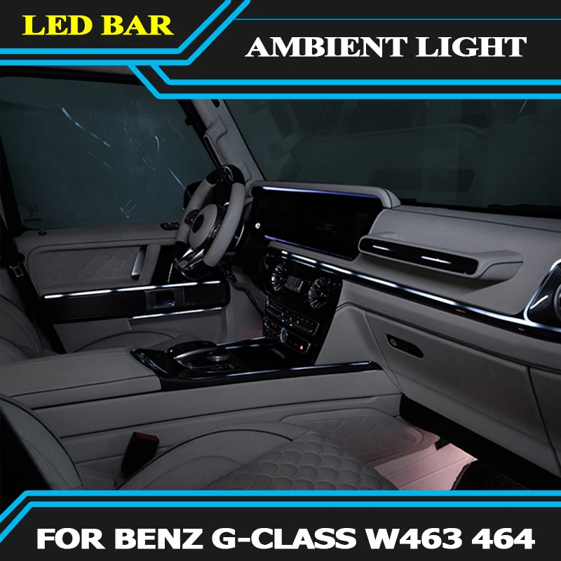 

For Mercedes Benz G Class W463A W464 G500 G63 2019 Up Carbon Fiber Led Active Ambient Light Inter Car Atmosphere Lamp