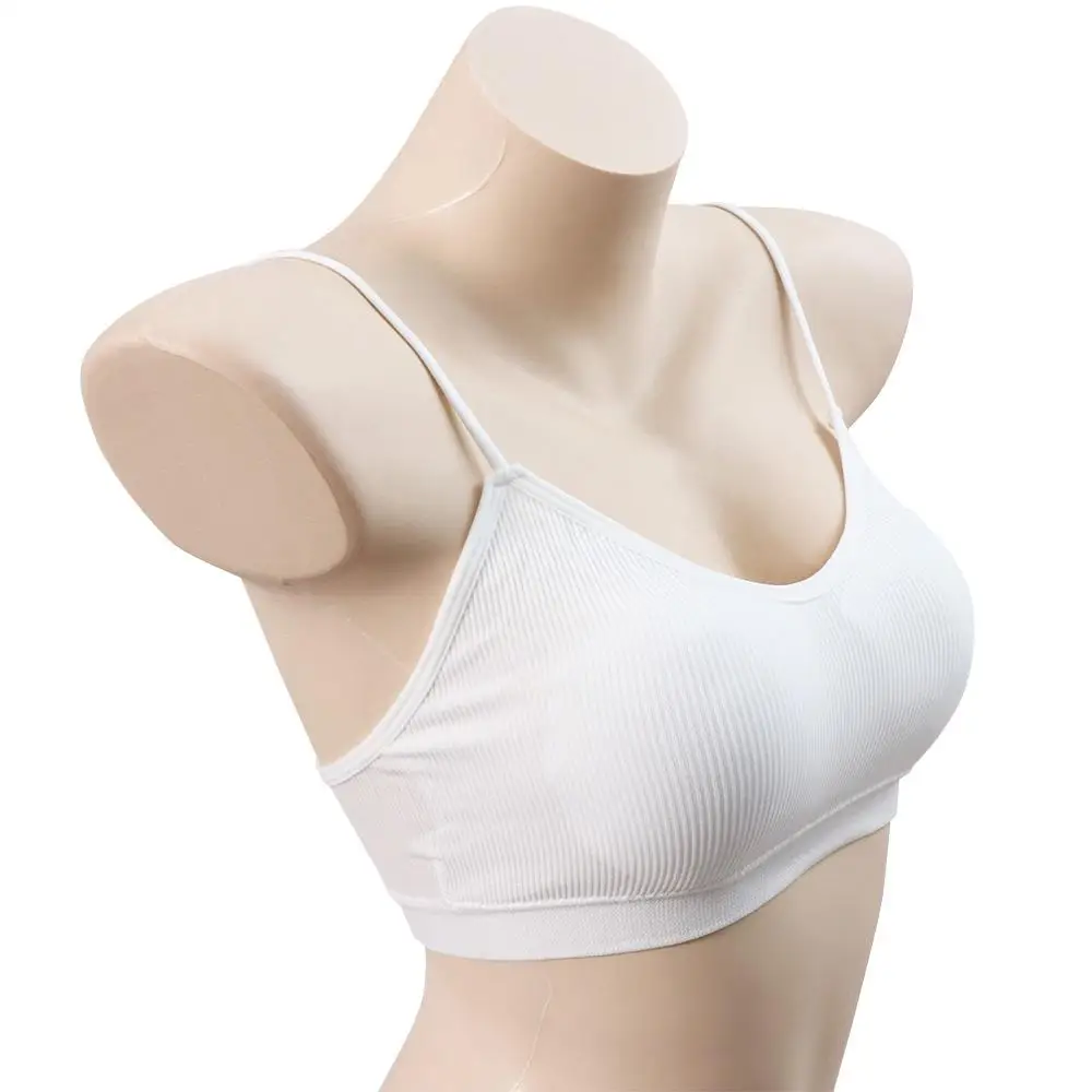 Portable Wireless Disposable Bras with Chest Pad Cotton Disposable Bralette Straps Disposable Underwear for Women Travel