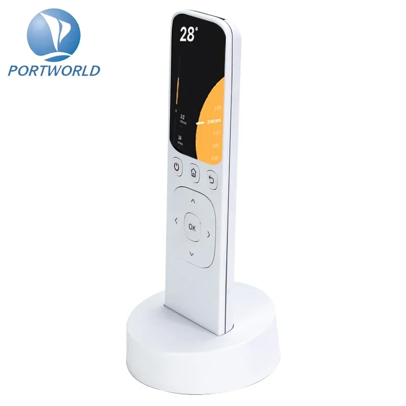 2025 Smart Handheld Touch Screen And Key Control Wifi Smart Screen Tuya IR Mobile Touch Remote Controller With Charging Base