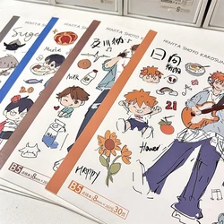 Exercise Book Haikyuu!! Shoyo Hinata Tobio Kageyama Oikawa Tooru Sugawara Koushi Cosplay NotebookStudent Journal Ledger Workbook