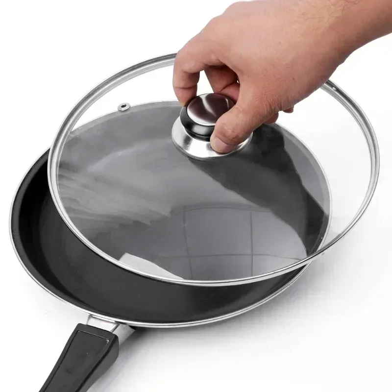 2Sets Stainless Steel Pot Lid Knobs Universal Replacement Pan Lid Handle Cover With Screws and Gaskets Cookware Knob Handle
