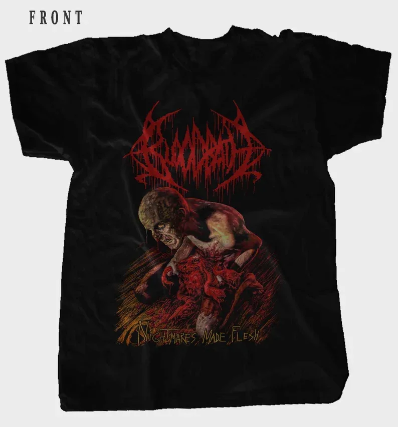 BLOODBATH Nightmares Made Flesh T-Shirt Short Sleeve Cotton Black S to 5XL