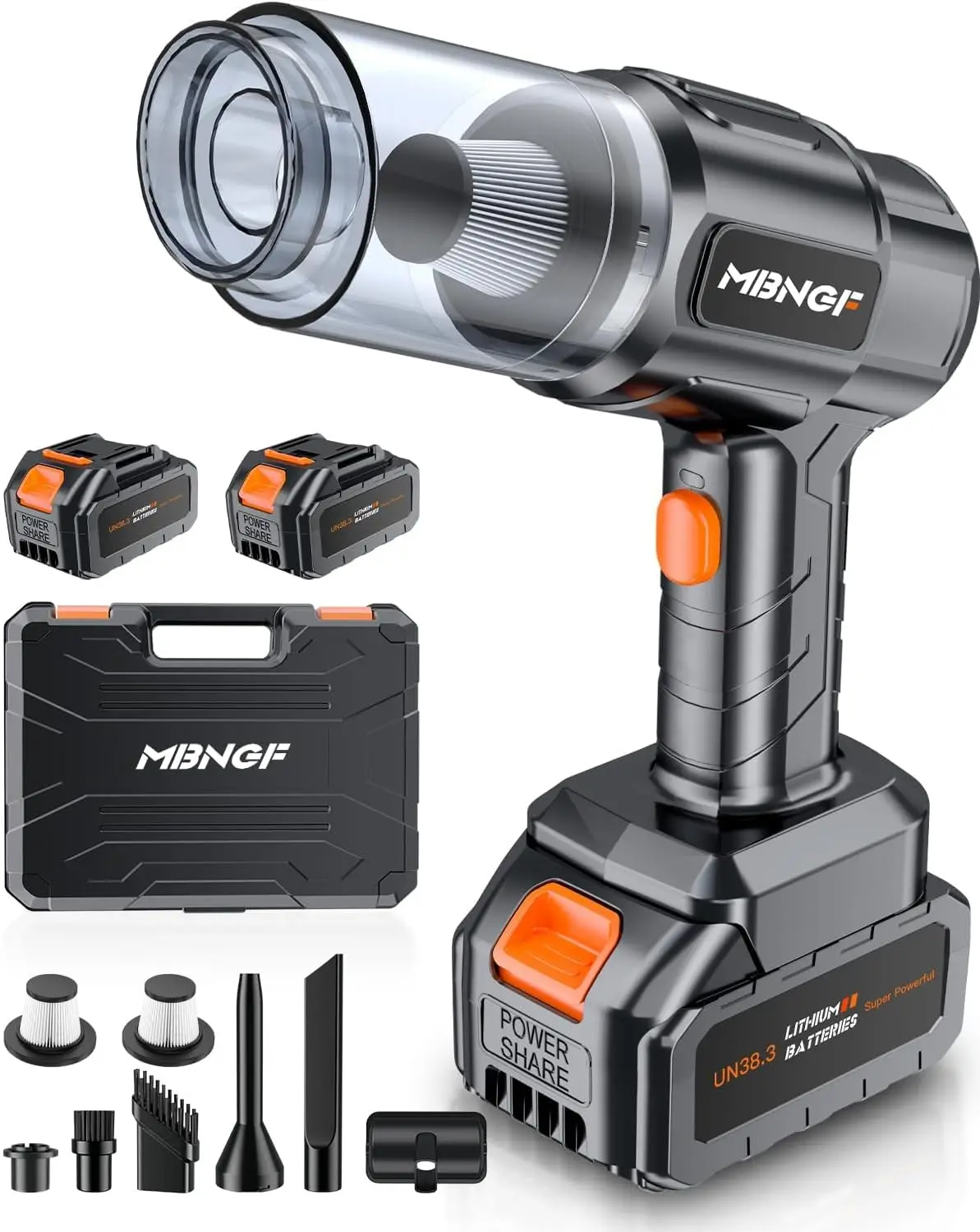 

Car Vacuum Portable Cordless, 35000PA High Power Suction & Blower, Wireless Handheld Vacuum Cleaner for Car, Home, Office